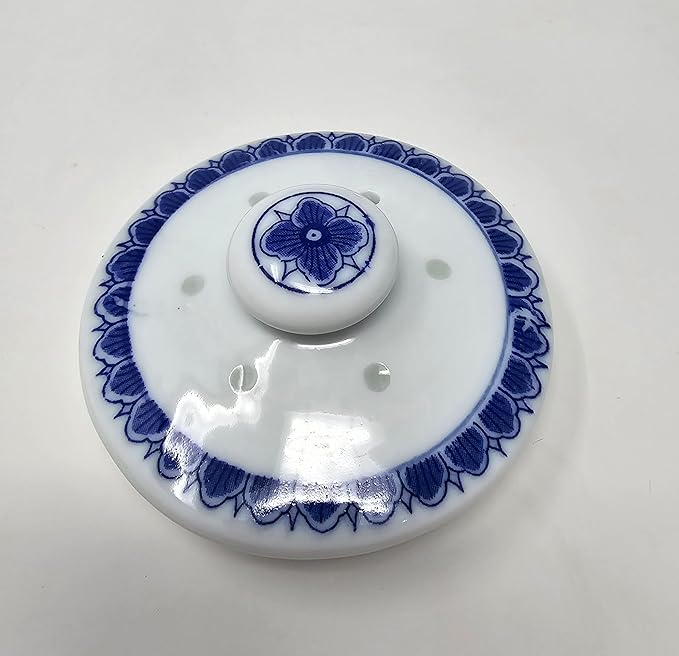 Large Teapot Blue and White Porcelain 64 OZ