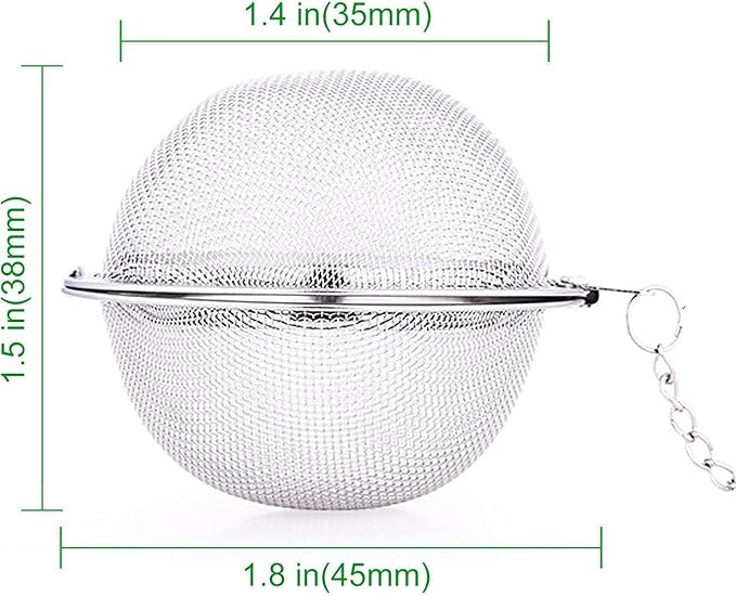 GOLF Tea Infuser,Extra Fine Mesh Tea Cup Filter Silicone Handle Stainless Steel Tea Strainer for Brew Loose Leaf Tea (12Pcs Tea Infuser)