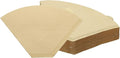 uxcell 100Pcs Coffee Filters, Disposable Fan-Shaped Paper Filter for 4-6 Cups, Suitable with Home Office Use and Drip Coffee Maker, Wood Color(U1O3)
