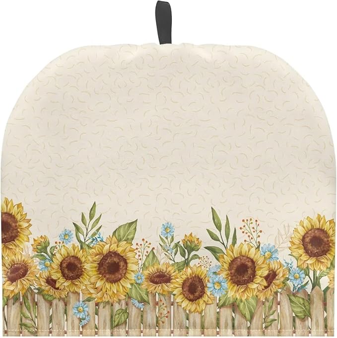 Sunflower Tea Cozy for Teapot Insulated Beige Tea Pot Cozy for Keeping Warm for Home Decorative Tea Cosy for Teapot Tea Cozies