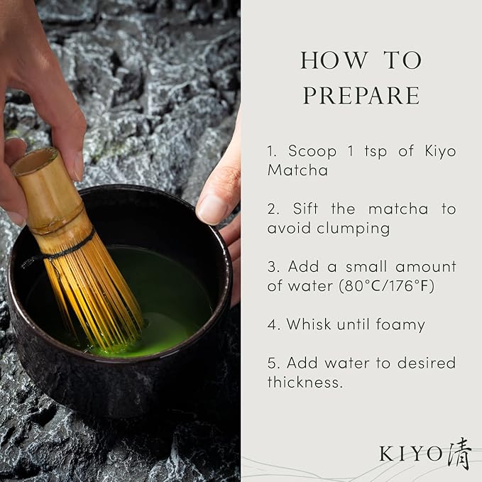 Kiyo Matcha Classic Grade Chiba no Shiro Organic Ceremonial Matcha - Pure Japanese First Harvest Organic Ceremonial Grade Matcha Green Tea Powder from Japan (40g/1.4oz)