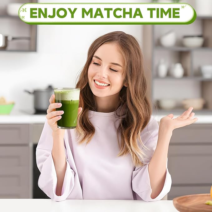 8 PCS Matcha Whisk Set Powder kit Matcha Making Tea Starter Kit for Ceremony Tea Set Includes Bowl Matcha Lovers Gifts for Women and Beginers,Matcha Tea Set Gifts for Making Breakfast