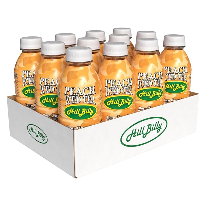 HillBilly Iced Teas and Lemonades, Peach Iced Tea 6 Count