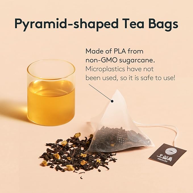 OSULLOC Tangerine Tea (Refreshing Jeju Tangerine Flavor) | Korean Premium Blended Tea Bag | Sweet Fruit Tea | 20 Count Tea Bags, 1.76oz