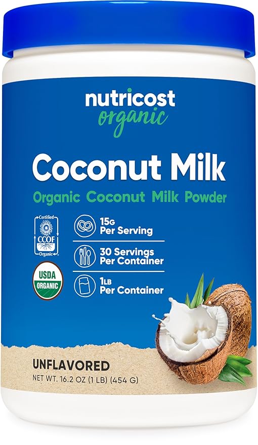 Nutricost Organic Coconut Milk Powder 1LB - Non-GMO, Certified Organic Coconut Milk Powder
