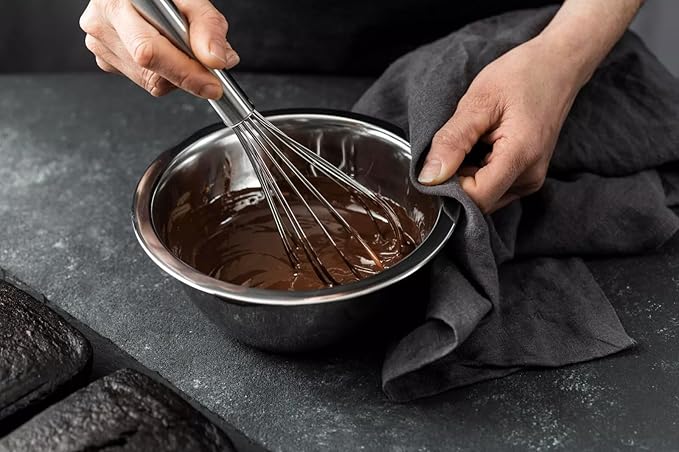 Stainless Steel 3/4 QT Mixing Bowl | Home & Commercial Quality | Flat Bottom | Cooking, Baking, Meal Prep [1PK]