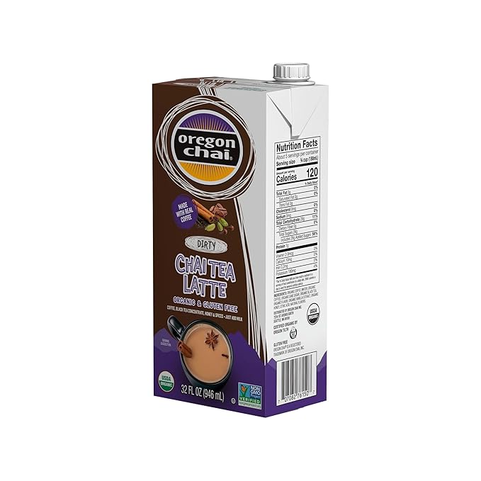 Oregon Chai Dirty Chai Concentrate, 32 Fluid Ounces (Pack of 1)