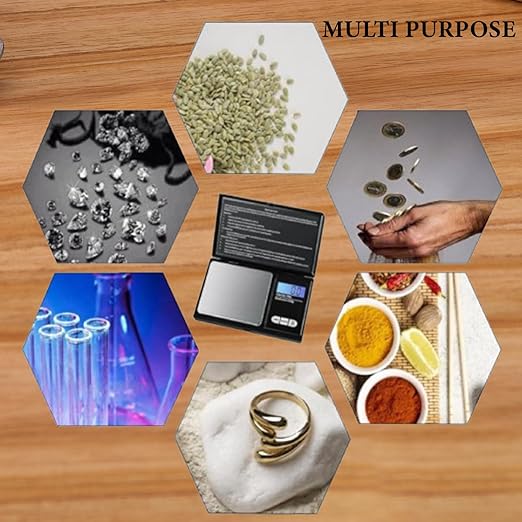 200g X 0.01g Digital Mini Pocket Scale, Weight Scale for Kitchen with Backlit LCD Display, Portable Travel Jewelry Herb Scale for Small Food