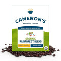 Cameron's Coffee Roasted Whole Bean Coffee, Organic Rainforest Blend, 4 Pound