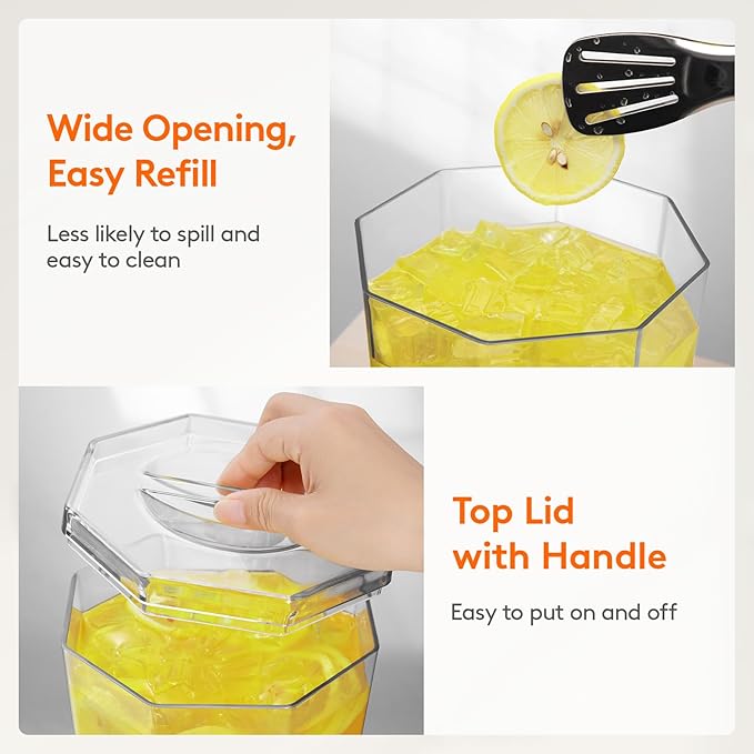 Lifewit 1 Gallon Plastic Drink Dispenser 4 Pack, Juice Containers with Lid for Party, Ice Beverage Dispenser with Stand for Lemonade/Soda/Tea, BPA Free