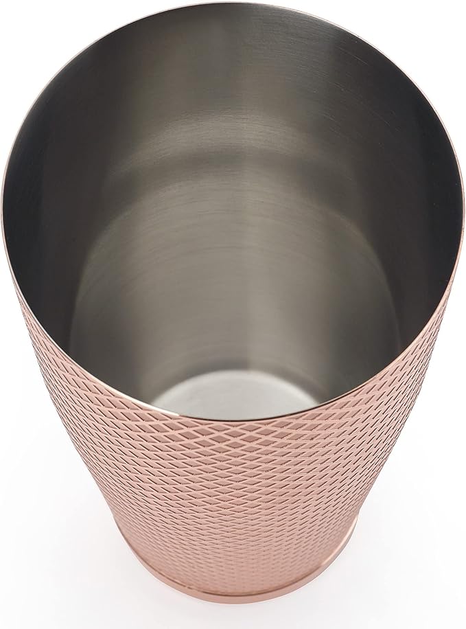 Barfly 28 oz. Diamond Lattice Shaker, Copper Plated