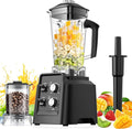 Blender, Blender for Smoothies with 68Oz. Pitcher and 20Oz. Grinder, 28000 RPM Countertop Blenders for Kitchen, Ice Crushing, Frozen Fruits, Timing Setting, Speed Adjustable, Black