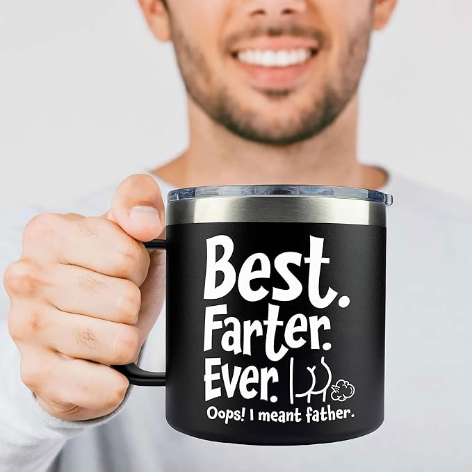 Christmas Gifts for Dad, Men - Gifts for Dad from Daughter, Son - Dads Birthday Gift Ideas, Happy Birthday gifts for Dads, Fathers - Best Dad Ever Gift, Present for dads - 14 Oz dad Mug