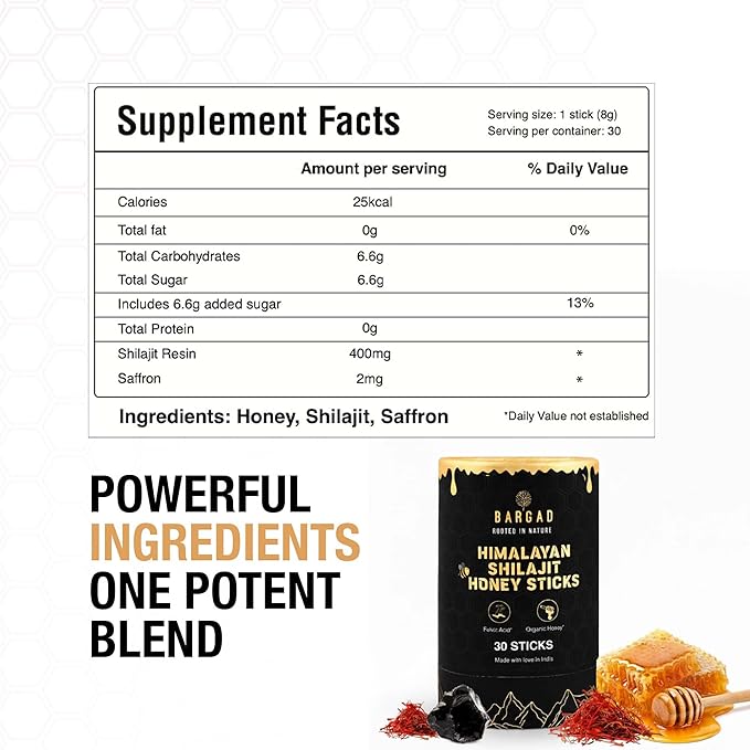 Pure Himalayan Shilajit Honey Sticks with Saffron – 30 Count | 75%+ Fulvic Acid, 85+ Trace Minerals | Natural Energy & Immunity Booster | Easy Single-Use Packets