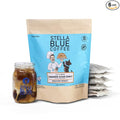 Stella Blue Cold Brew Coffee Bags, Cinnamon Sugar Donut, Medium Roast Ground Coffee, Smooth, Bold and Refreshing 100% Arabica, 6 Brew Packets, Makes 24 Cups, Rainforest Alliance Certified