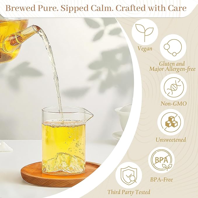 Johou Chamomile Herbal Tea Pods, Specially Ground Pure herb, Full-Flavor, Compatible with All K-Cup Brewers & Keurig 2.0, 24 pods, Caffeine Free Sleep time Tea, Made in Taiwan
