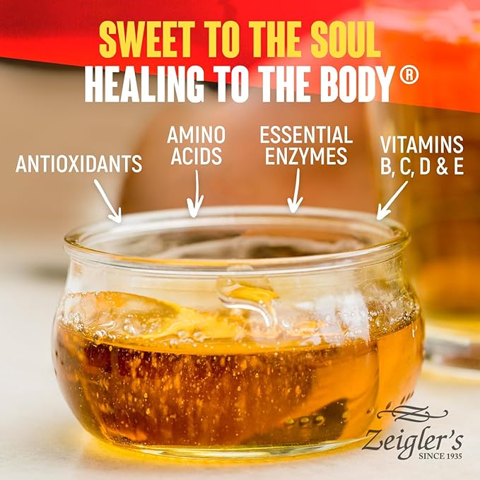 Zeigler's Florida Local Honey, 32 Oz – 100% Pure, Raw & Unfiltered Honey – All-Natural, Packed with Nutrients – Great with Tea, Yogurt, Cottage Cheese, Sandwiches, Smoothies