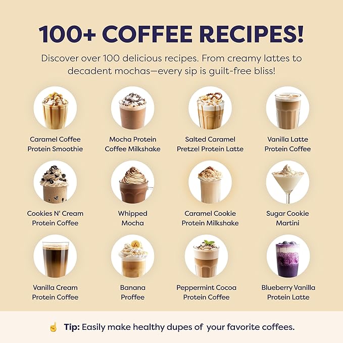 Sugar Cookie Protein Iced Coffee - Premium Whey Protein & Instant Iced Coffees - 100% Natural Cold Brew - Zero Artificial Flavors & Sweeteners, 80 mg Caffeine, No Added Sugar, 20 Servings