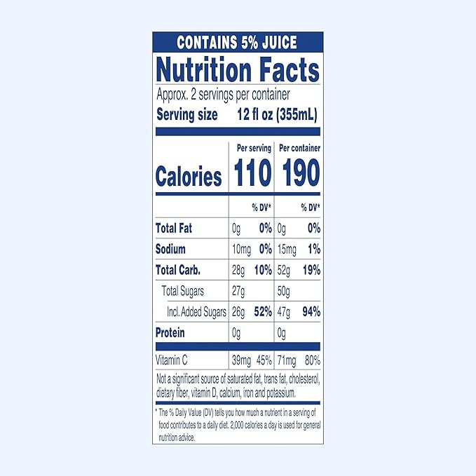 AriZona Blueberry White Tea - Big Can, 22 Fl Oz (Pack of 12)