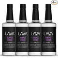 (4-Pack) LAVA Premium Simple Syrup for Cocktails, 33.8oz (1-Liter) Made with 100% Sugar, No Artificial Sweeteners, Flavors, or Colors
