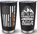 Great Grandpa Gifts, Christmas Gifts for Great Grandpa, Great Grandfather Gift from Grandkids, Promoted to Great Grandfather Gift, 20 oz Stainless Steel Tumbler