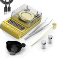 MAXUS Gold Milligram Scale 100g x 0.001g, Digital Mg/Powder Scale for Jewelry, Reloading Labs, Includes 20g Calibration Weight, High-Accuracy Portable Weighing Tool