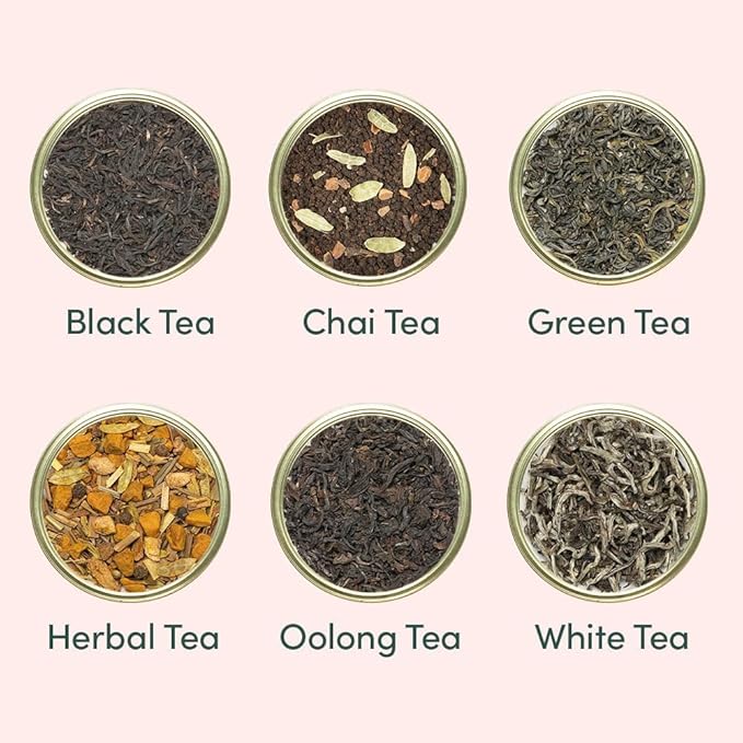 VAHDAM, Luxury Tea Gift Set | 24 Unique Loose Leaf Teas in Tin Caddies - Premium Tea Gift Box | Christmas Gifts for Women & Men