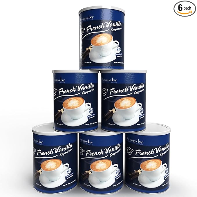 Victorian Inn French Vanilla Cappuccino, 3 Pound (Pack of 6)