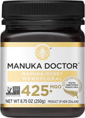 Manuka Doctor - MGO 425+ Manuka Honey Monofloral, 100% Pure New Zealand Honey. Certified. Guaranteed. Raw. Non-GMO (8.75 oz)