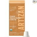 Artizan Coffee USDA Organic Espresso Coffee Capsules For Nespresso Original | Manuka Honey Coffee RX | 120 Compatible Compostable Pods