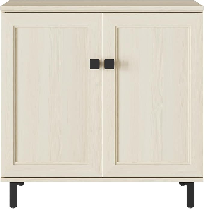 Multifunctional Buffet Sideboard Cabinet Farmhouse Modern Storage Cabinet with Adjustable Shelves for Kitchen, Coffee Bar, Living Room, Beige