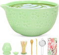 8 PCS Matcha Whisk Set Powder kit Matcha Making Tea Starter Kit for Ceremony Tea Set Includes Bowl Matcha Lovers Gifts for Women and Beginers,Matcha Tea Set Gifts for Making Breakfast