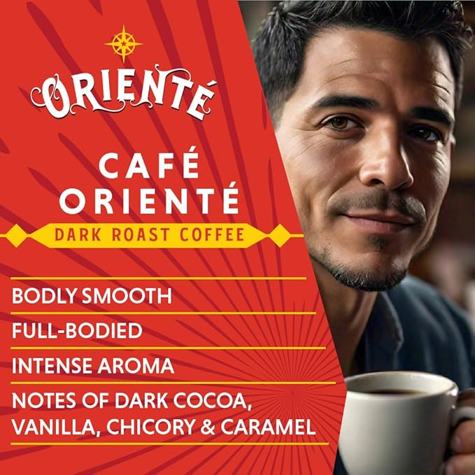 Oriente Dark Roast Coffee Pods, 36 ct, Cuban Inspired in Recyclable Single Serve Pods - 100% Arabica Coffee, Compatible with Keurig K Cups Maker