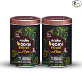 Boomi Premium Single Origin Instant Coffee Powder - Medium Roast, 100% Arabica, Mold & Mycotoxin Free, Low Acid - 3.5oz Tin (2 Pack)