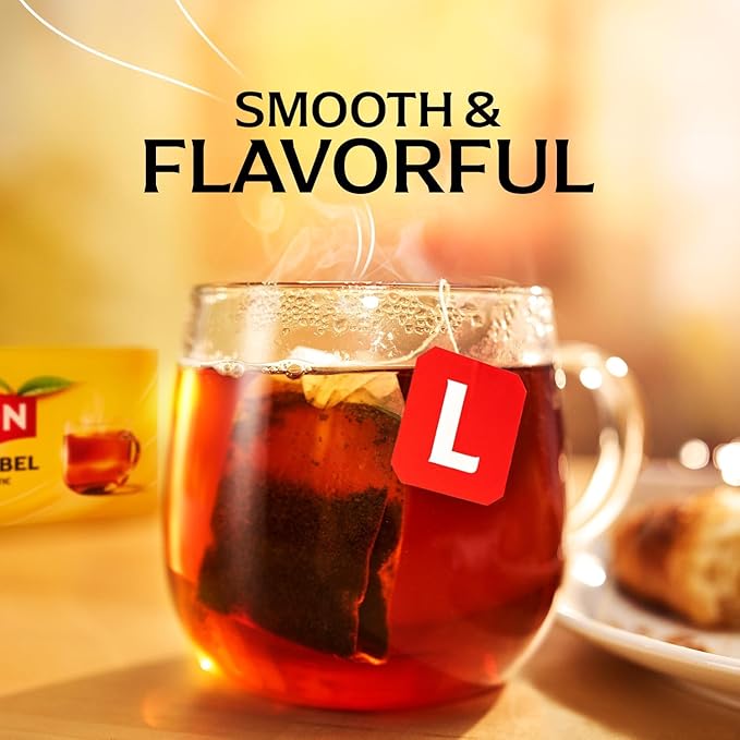 Lipton Decaf Black Tea Bags, Hot or Iced Tea, 600 Total Bags (50ct - Pack of 12)