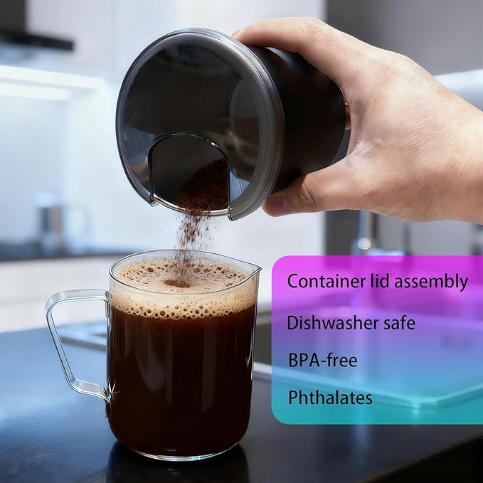container lid for OXO Conical Burr Coffee Grinder,conical burr compatible with OXO coffee grinder,Sturdy, Wear-resistant (Transparent gray, 2)