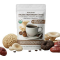 Organic Mushroom Instant Coffee – Premium Arabica & 7 Functional Mushrooms – Lion’s Mane, Chaga, Cordyceps – Focus, Energy, Immunity – USDA Organic, Vegan, Non-GMO – 30 Servings