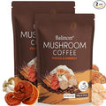 Mushroom Coffee, 6 Adaptogenic Mushrooms with Lion's Mane, Cordyceps, Turkey Tail & More, Instant Mushroom Coffee for Focus, Energy, Immune & Digestion Support