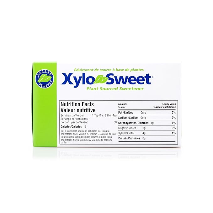 Xlear XyloSweet Plant Sourced Xylitol Sweetener - Pure Natural Sugar Substitute, Granules, Non-GMO, Gluten-Free, 100 Packets (Pack of 2)