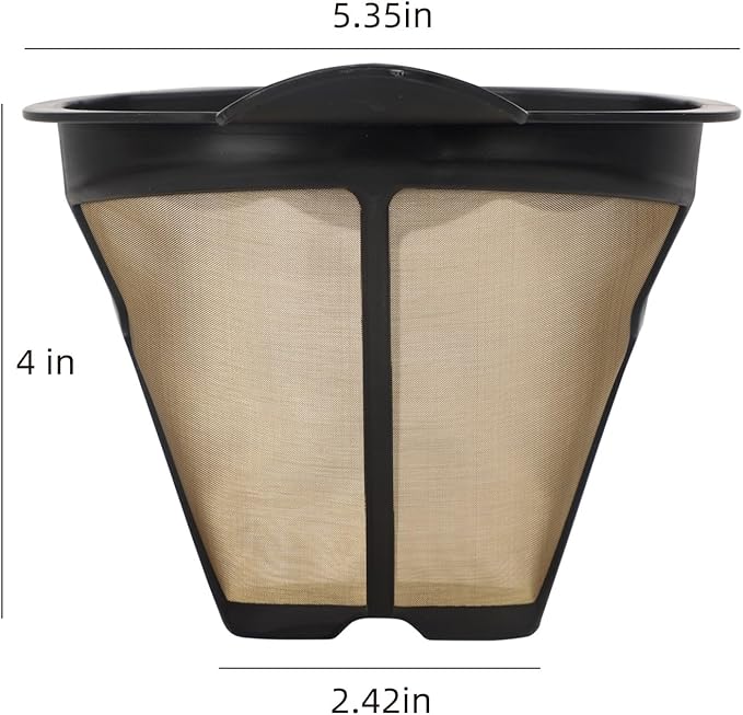 Reusable Coffee Permanent Filters Cone Replacement Coffee Filter Compatible with Ninja Coffee Maker and Brewer CM300, CM305, CM360, CM371, CM400 (1 Pack)