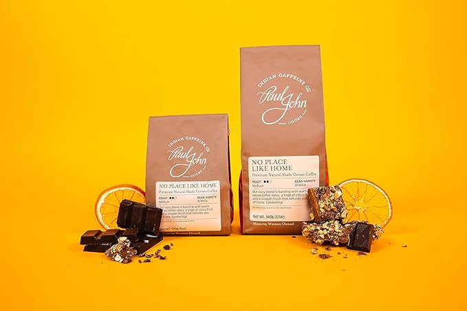 No Place Like Home | Medium Roast Whole Bean Coffee | Smooth & Comforting | Indian Arabica | 12oz