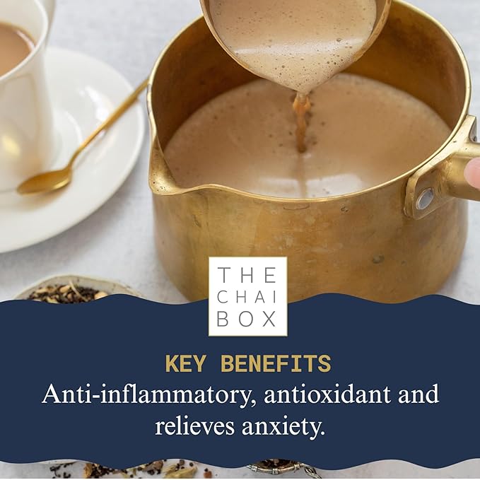 The Chai Box Loose Leaf Rose Tea - Featured in Oprah's Favorite Things | Caffeinated Black Tea with Rose Petals & Cardamom (Pack of 1) 2.5 oz | Makes 25 Cups | Small Batch Loose Leaf Tea with Whole, Premium Spices