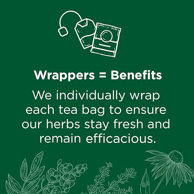 Traditional Medicinals Tea, Organic Peppermint, Soothes Your Belly, Refreshing & Minty, 48 Tea Bags