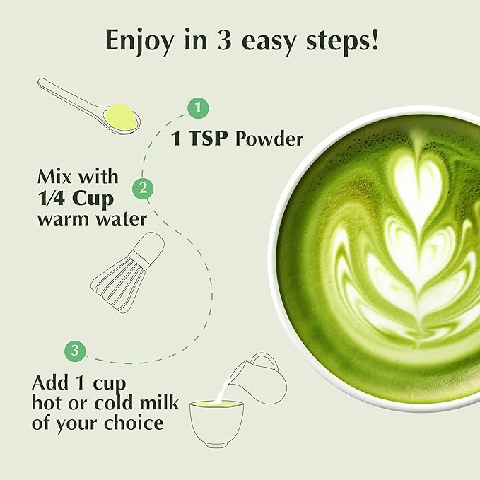 Encha Ceremonial Grade Matcha Powder, Organic First Harvest Japanese Matcha Green Tea, Matcha Tea From Uji, Japan (30g/1.06oz)