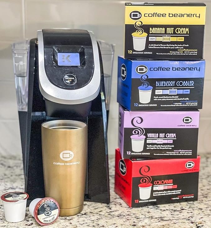 Vanilla Macadamia Nut Coffee Pods by Coffee Beanery | 48ct Bulk Medium Roast Arbica Coffee