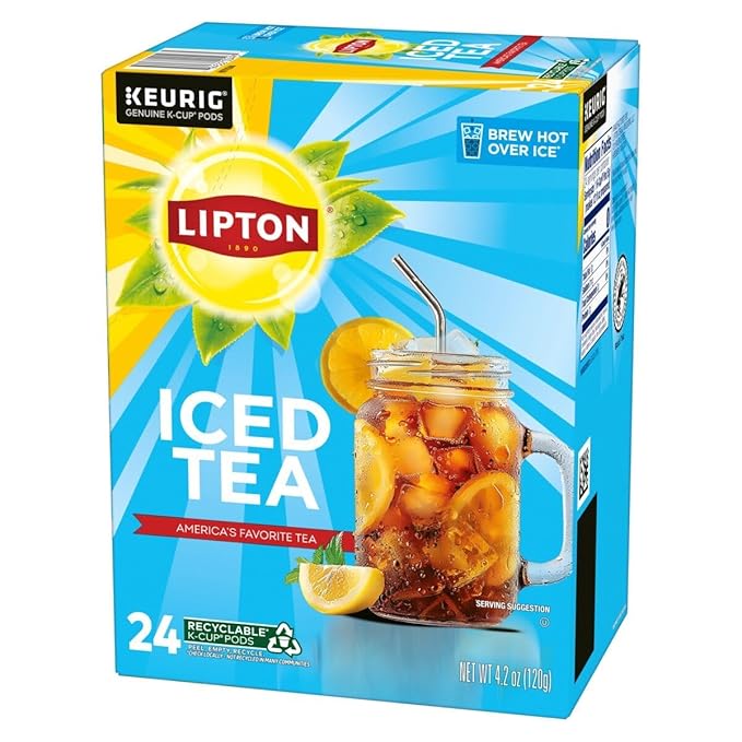 Lipton Iced Tea K-Cup Pods, Sweet Tea & Unsweetened Tea 24 CT (2ea) (Variety Pack)