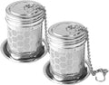 Tea Infuser for Loose Tea Steeper: Extra Fine Mesh Tea Strainer Filters, 304 Stainless Steel with Chain Hook & Lid, Reusable Loose Leaf Tea Infusers for Brew Green Black Tea Rooibos Spices Seasonings