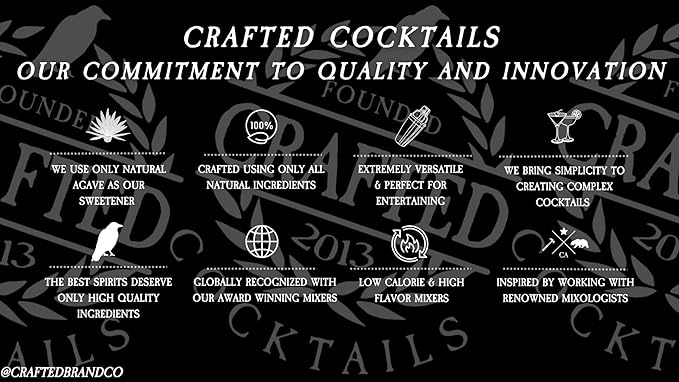 Crafted Cocktails Brown Sugar Simple Syrup | 2 Pack | 12.7 oz Each | Perfect for Coffees, Brown Spirit Cocktails, & More | Made with Premium Ingredients | Made with Real Brown Sugar