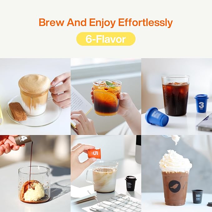 SATURNBIRD Instant Coffee Cold Brew，Coffee Packets of French Roast, 100% Arabica, Enjoy Hot/Cold Freeze Dried Iced Coffee, 24 Single Servings for Home, Travel, Office (NO.6)