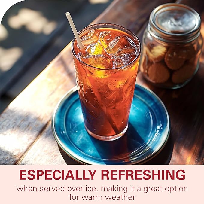 WT WEETEE Ginger Peach Black Tea Bags 100 Counts, Caffeinated, Made of Black Tea, Ginger & Natural Peach Flavor, Fruity & Mildly Gingery